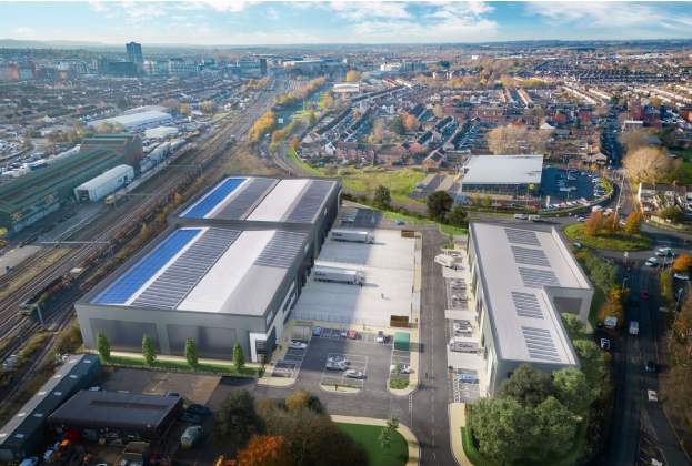 New Prime Urban Warehousing Scheme Under Construction In Bristol