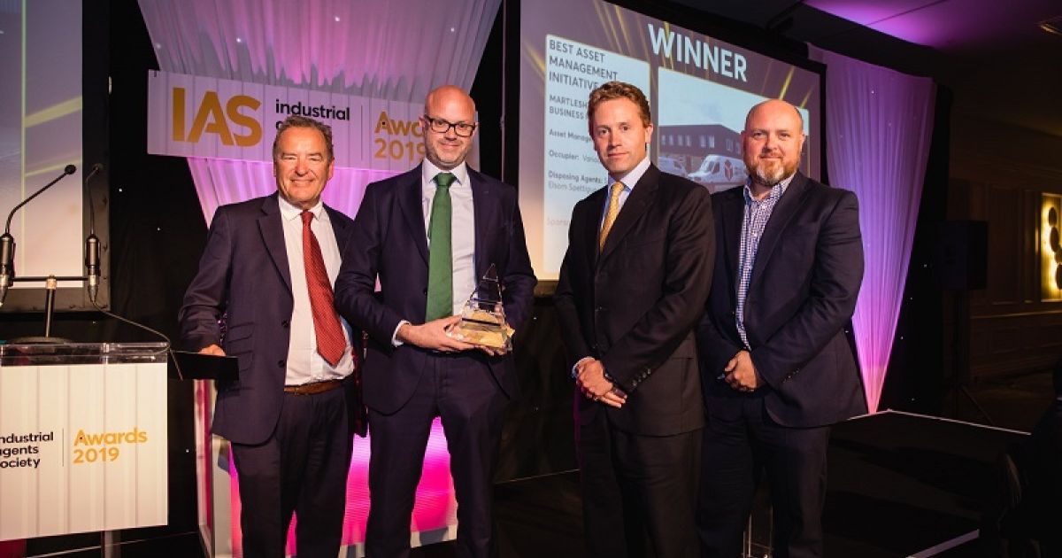 LOGICOR WINS IAS AWARD FOR MULTI-LET INDUSTRIAL ASSET MANAGEMENT