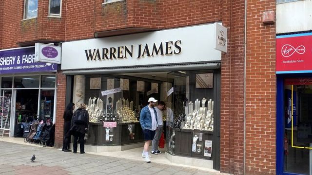 Warren James comes to Montague Street, Worthing