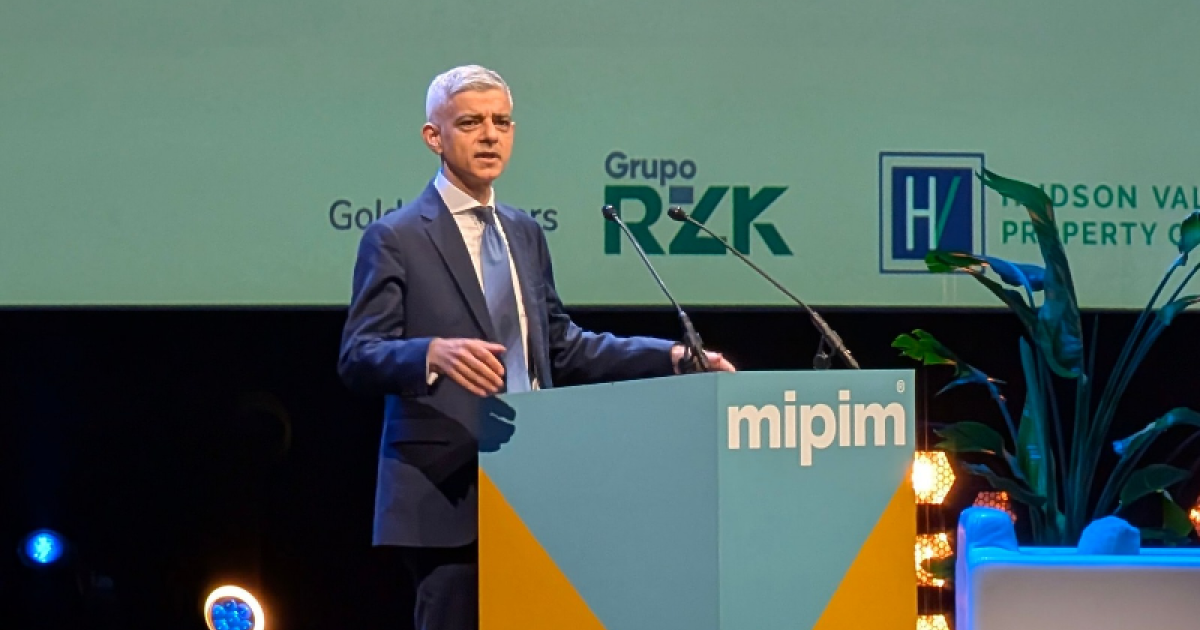 Sadiq Khan urges investors to seize 'golden opportunity' to build in London at MIPIM 2025